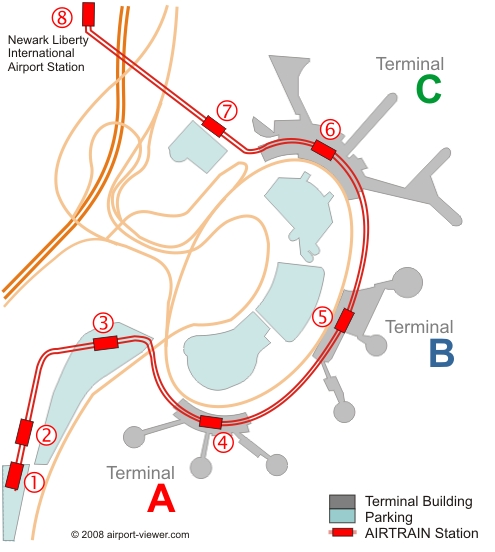 Terminals At Newark Airport